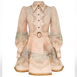 New Zimmermann REBELLION MARINE MINI DRESS size 1 small
